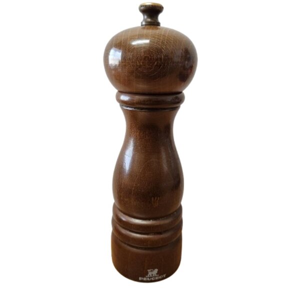 Peugeot France Paris 18cm Pepper Mill – Light Brown Gloss – Vintage Wood - Picture 1 of 7
